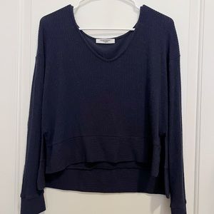 Navy V-Neck Sweater